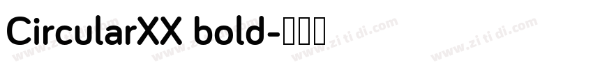 CircularXX bold字体转换